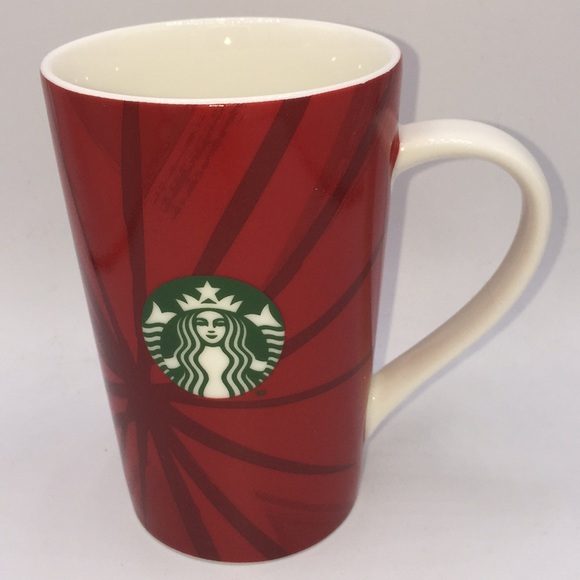 Starbucks 2014 Red Holiday Christmas Mermaid Siren Logo Coffee Tea Mug Cup - Picture 8 of 10